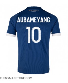 Günstige Olympique de Marseille Aubameyang #10 Auswärtstrikot 2023-24 Kurzarm